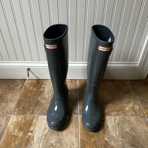 Blue Gray Women’s Hunter Rain Boots